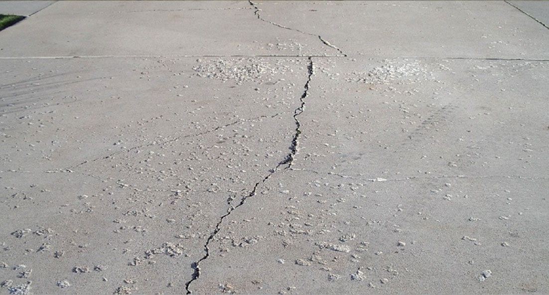 dust on concrete floor