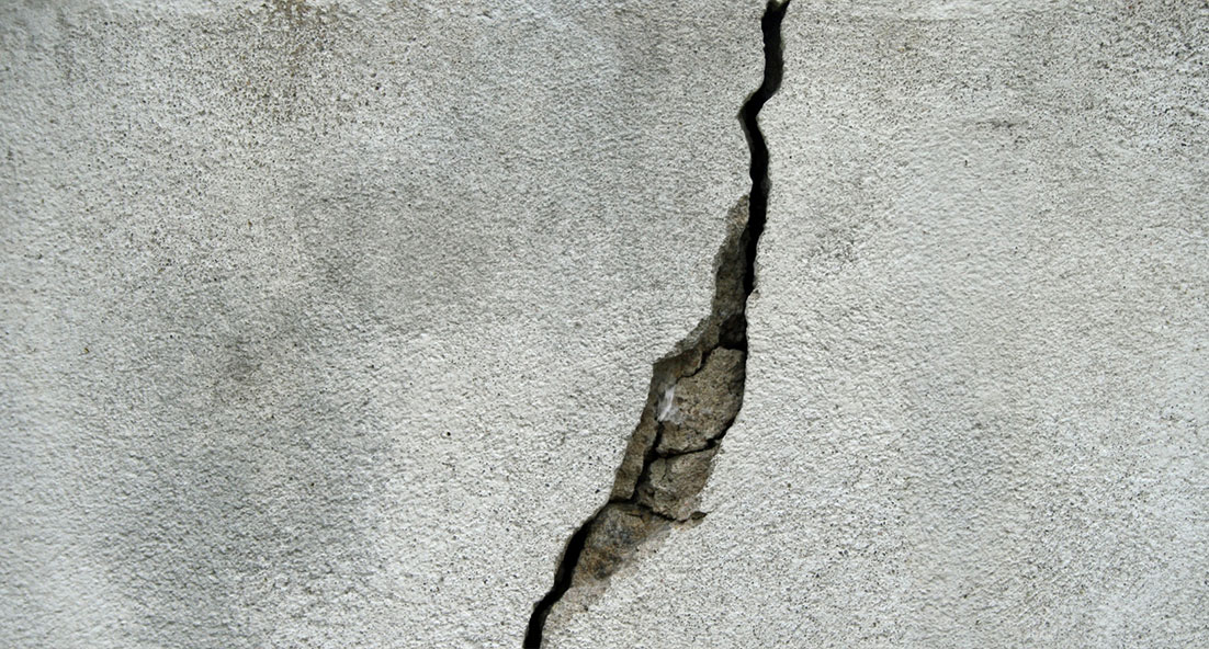 crack in concrete floor