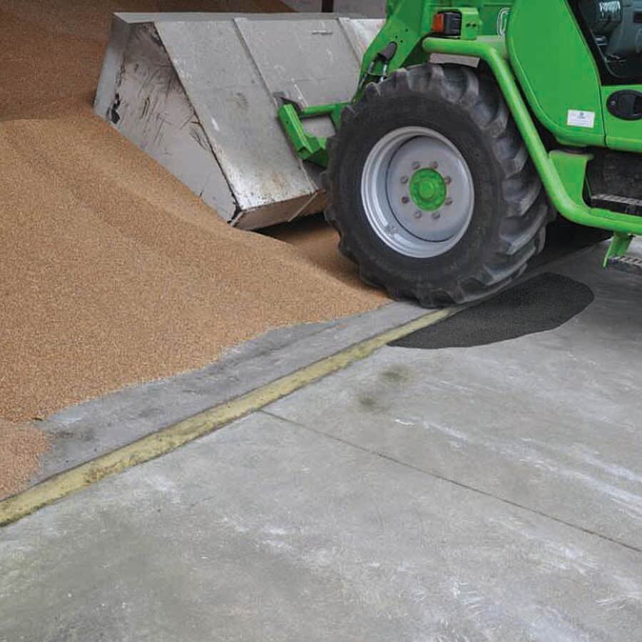 concrete floor repair in hall