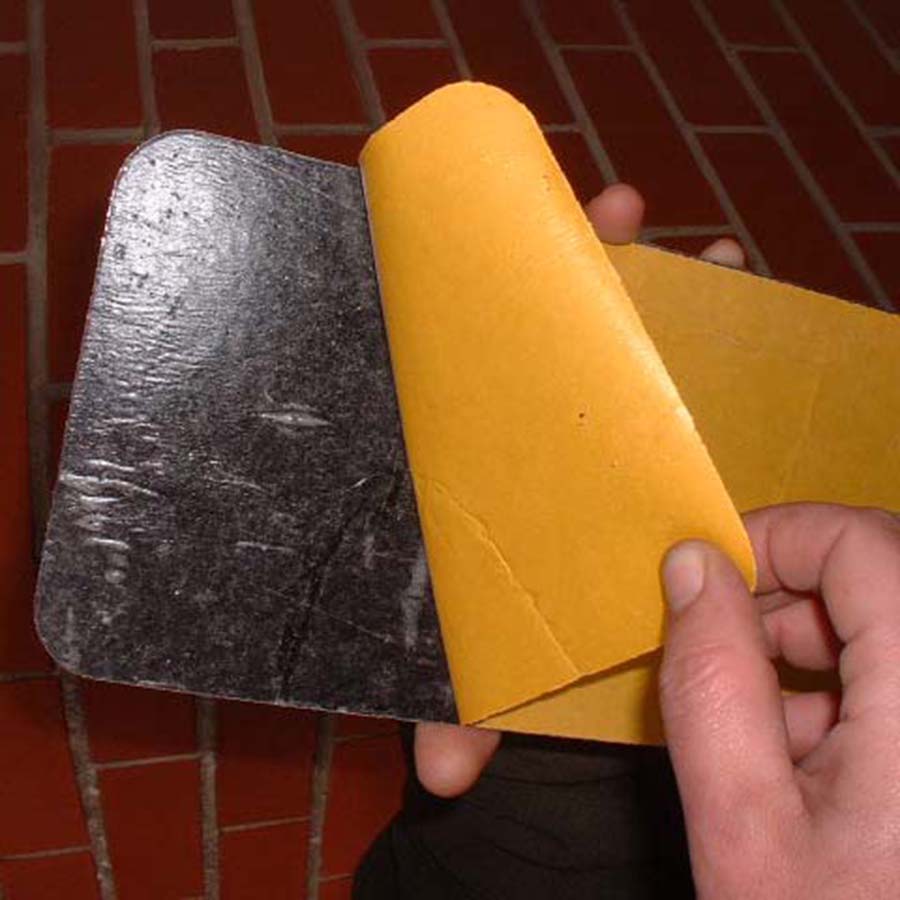 backside of adhesive treads