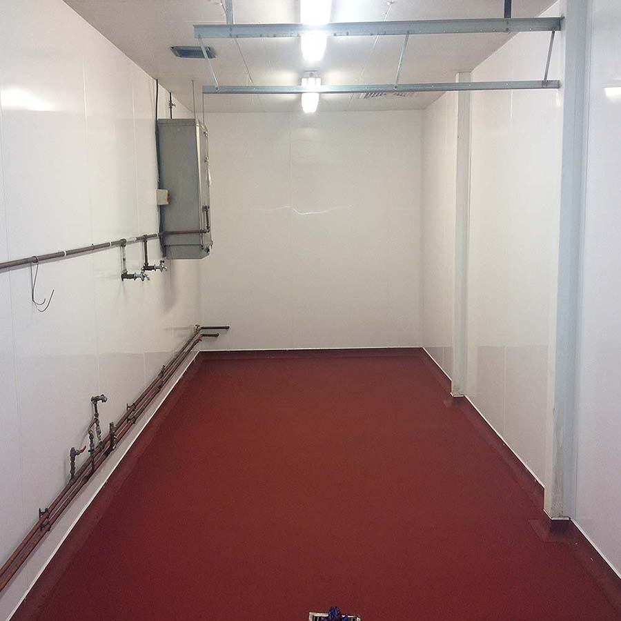 Professional Hygienic Impact Resistant Cladding Installed