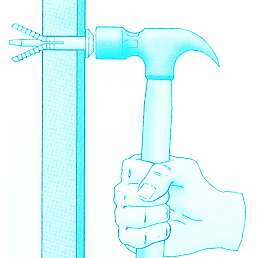 Instruction Image of PVC rivets