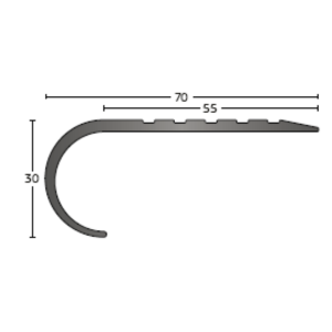 Duragrip® PVC Nosings Flexible (Bullnose) - Image 2