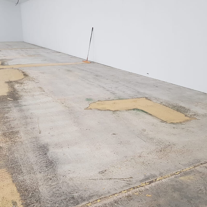 Cretex DPM filling in floor cracks