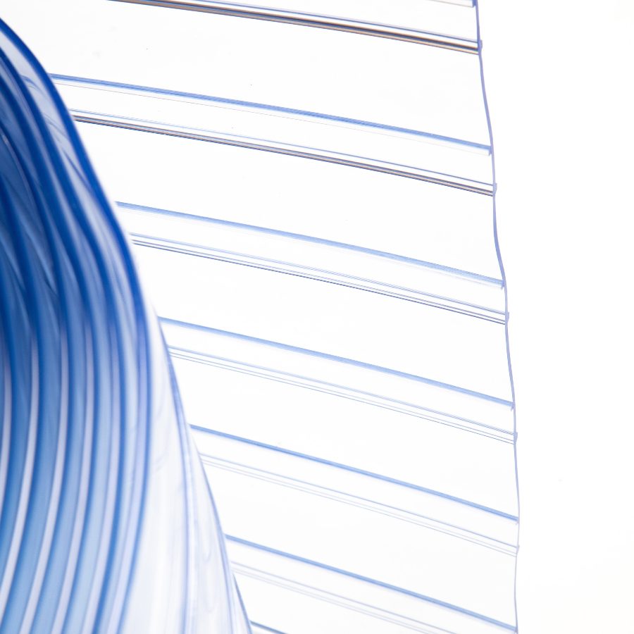 PVC Strip Curtain 50m Rolls - Ribbed - Image 4